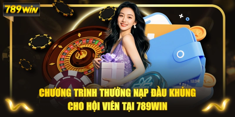 Chương Trình Thưởng Nạp Đầu Khủng Cho Hội Viên Tại 789WIN