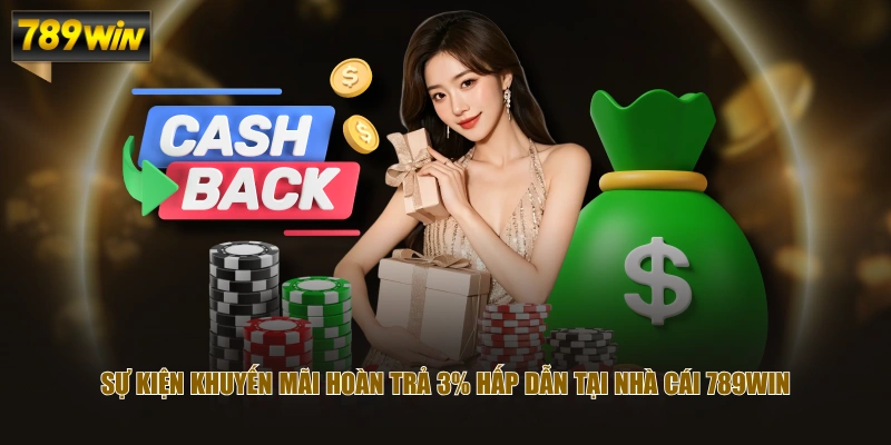 Hướng Dẫn Nhận Ưu Đãi Khuyến Mãi Hoàn Trả Tức Thì 789WIN 1 Sự kiện khuyến mãi hoàn trả 3% hấp dẫn tại nhà cái 789WIN